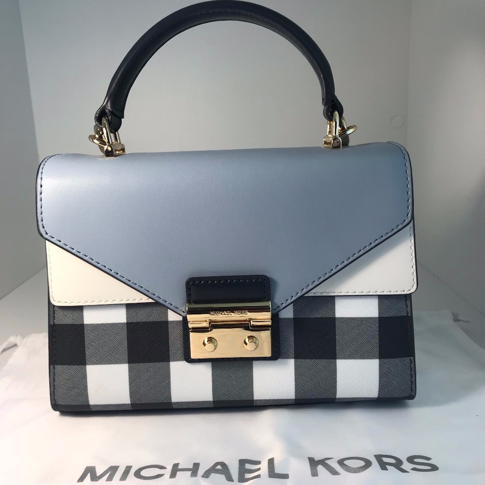 Michael Kors Gingham Sloan Satchel/Crossbody